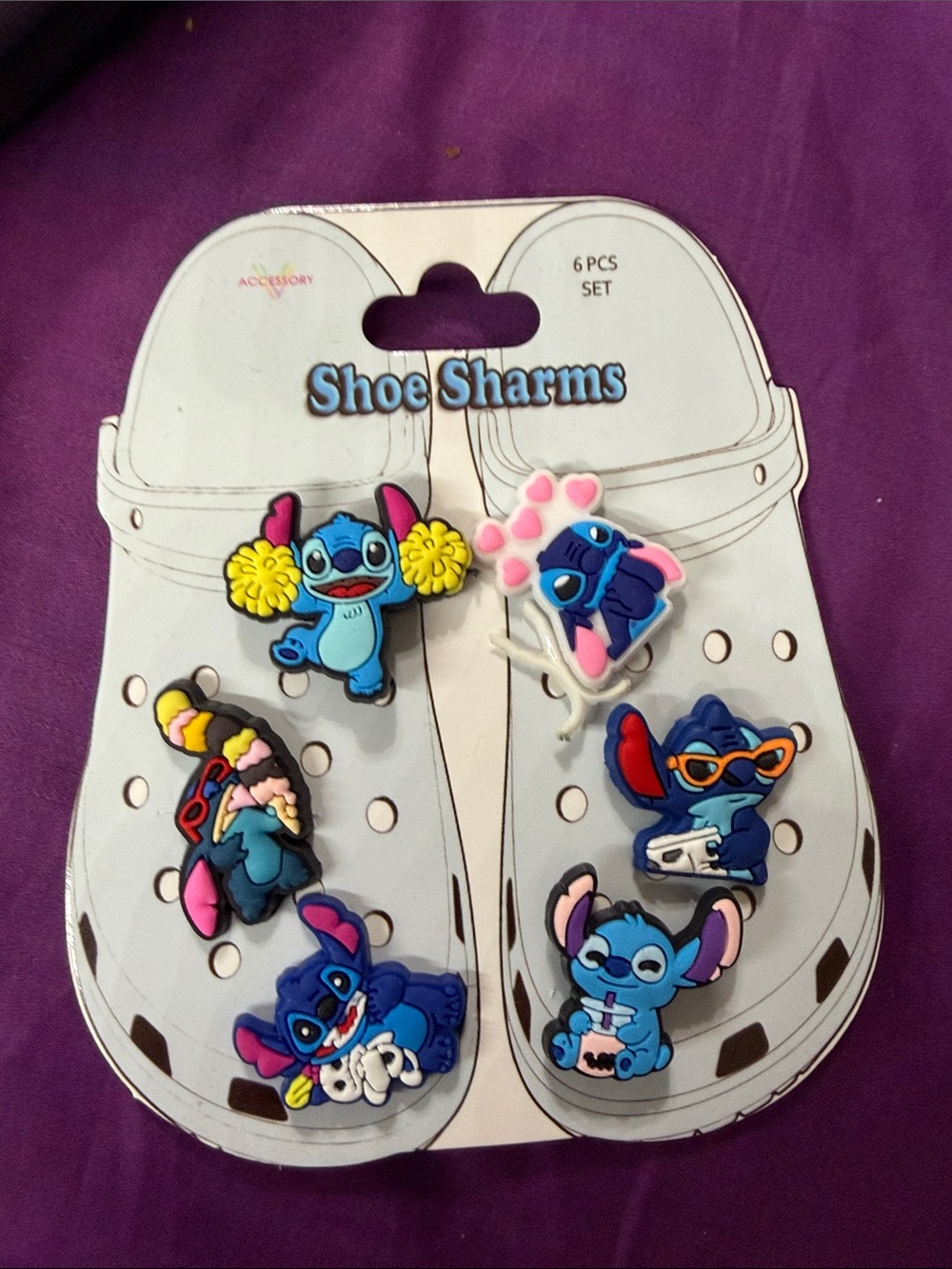 Blue Cartoon Character Shoe Charms for Kids - 6-Pack